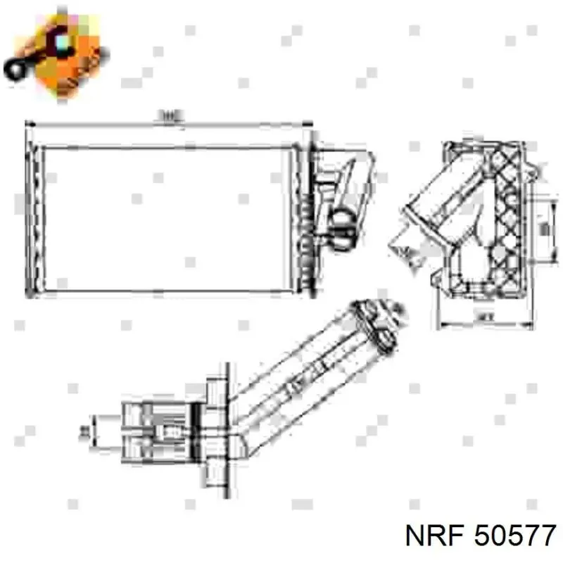Радиатор печки (отопителя) NRF 50577 цена, от 36.97 USD