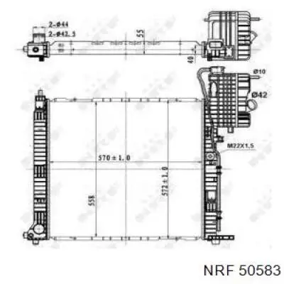 Купить 50583 NRF Радиатор водяной