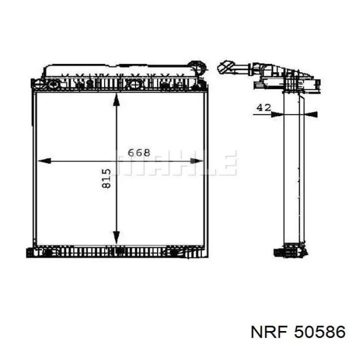 50586 NRF Радиатор основной