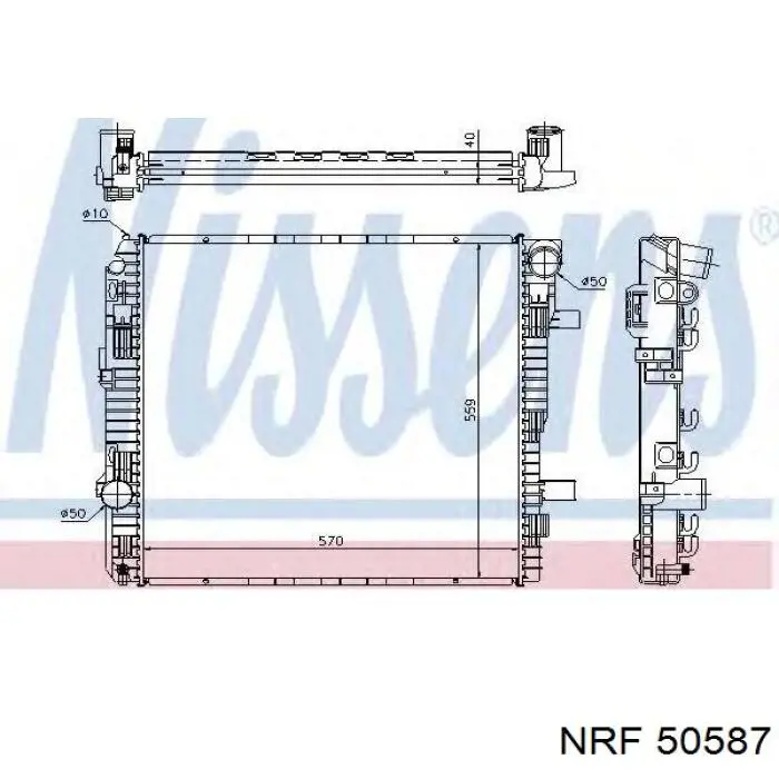 50587 NRF Радиатор основной
