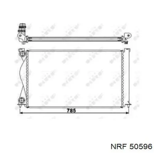 50596 NRF радиатор