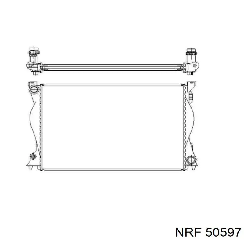 Радиатор 50597 NRF