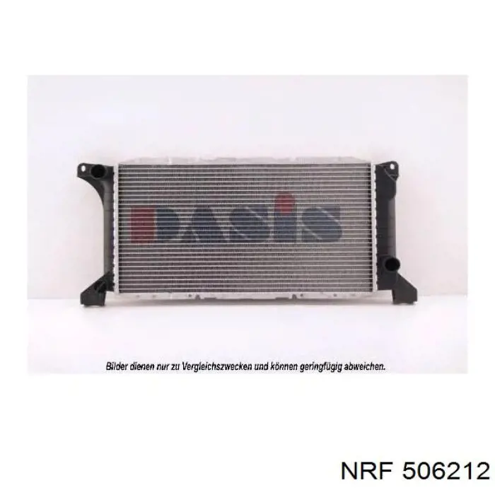Radiador refrigeración del motor 506212 NRF