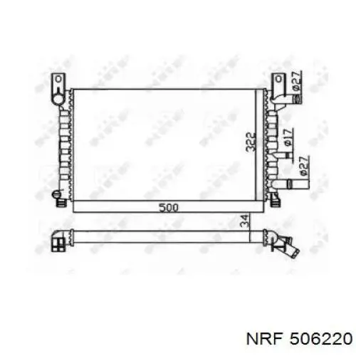 506220 NRF радиатор