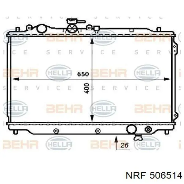 506514 NRF радиатор