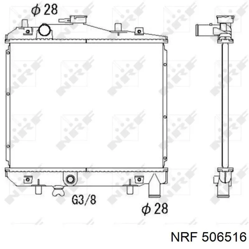 506516 NRF Радиатор основной