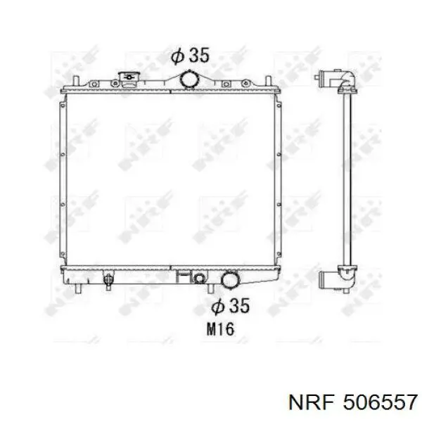 Радиатор 506557 NRF