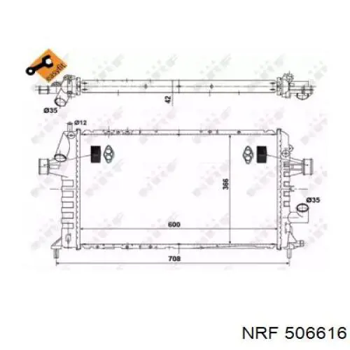 Радиатор охлаждения двигателя Opel 9129517 цена, от 84.53 USD