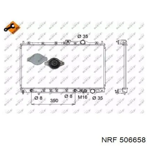 Радиатор 506658 NRF