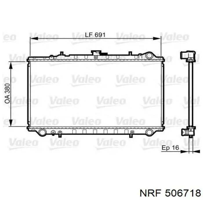 Купить 2141032R00 Nissan/Infiniti Радиатор водяной