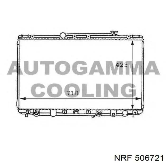 Радиатор охлаждения двигателя NRF 506721 цена, от 81.05 USD