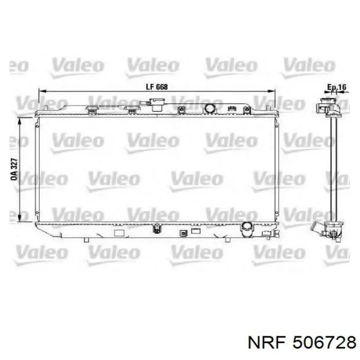 Купить 506728 NRF Радиатор водяной