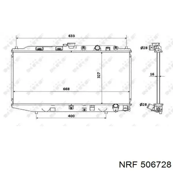 506728 NRF радиатор