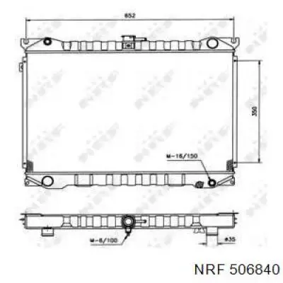 Радиатор 506840 NRF