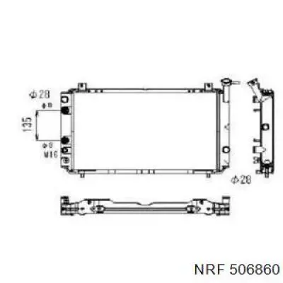 Радиатор 506860 NRF