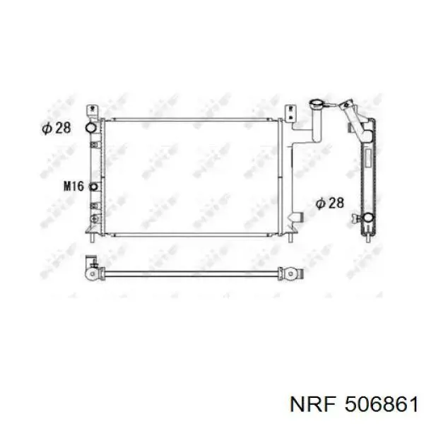506861 NRF радиатор