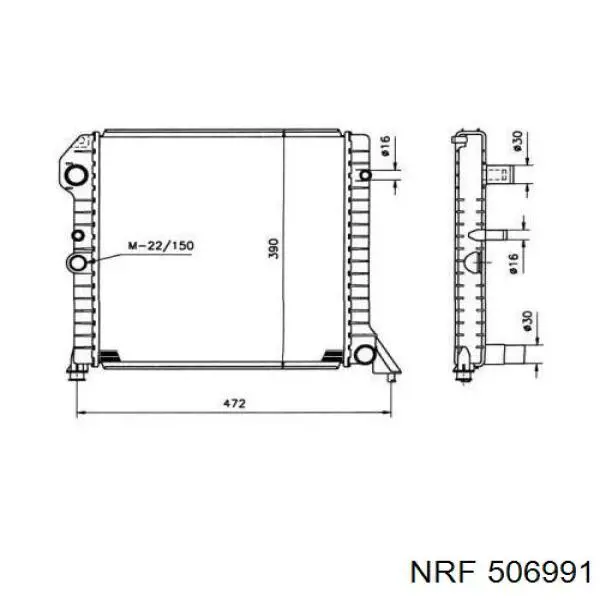506991 NRF радиатор