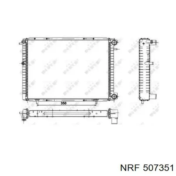 Радиатор 507351 NRF