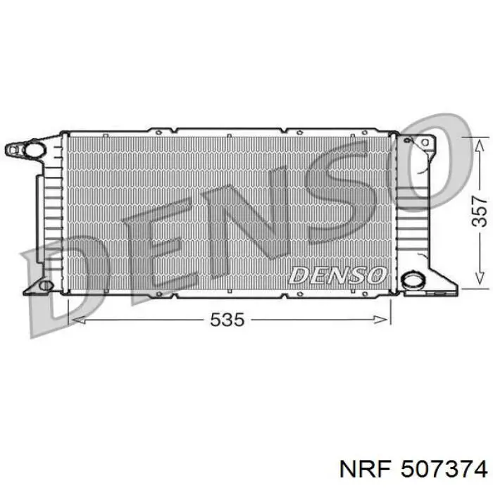 Радиатор 507374 NRF