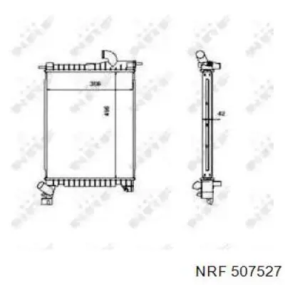 507527 NRF радиатор