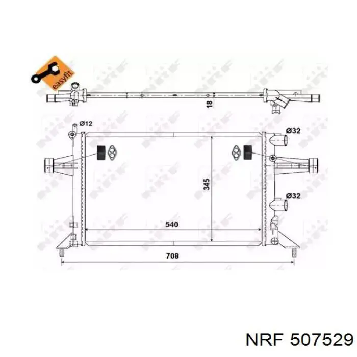 507529 NRF радиатор