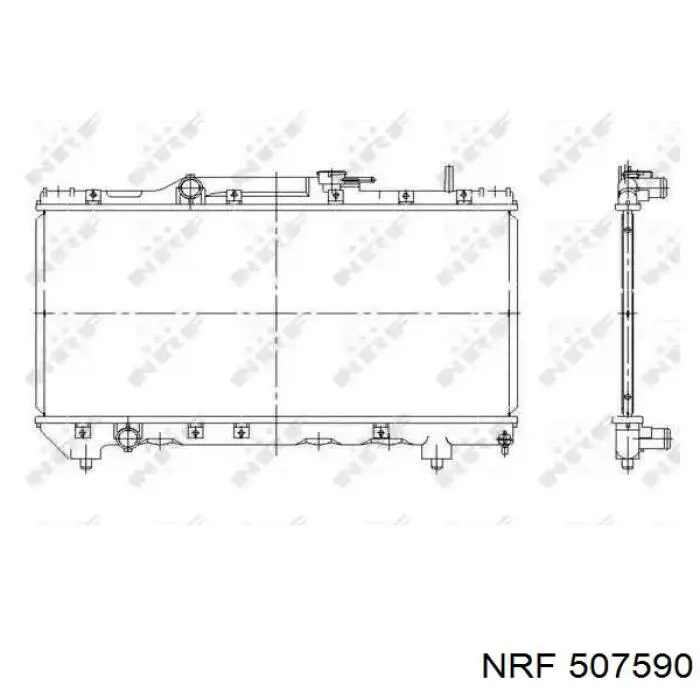 507590 NRF радиатор