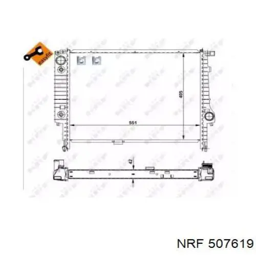 507619 NRF радиатор