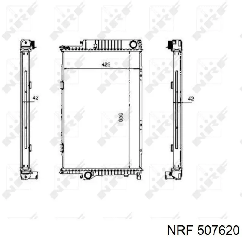 507620 NRF радиатор