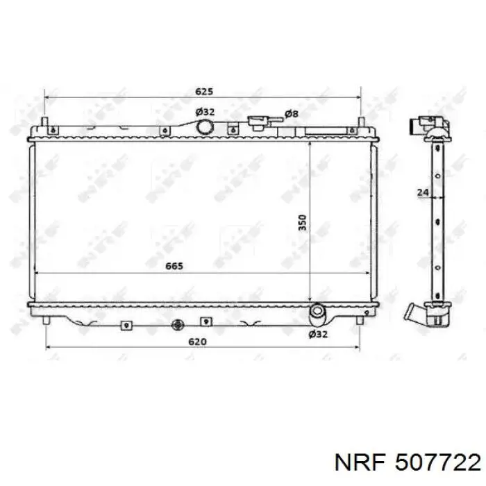 507722 NRF радиатор