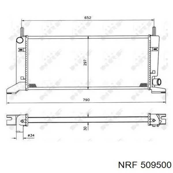 509500 NRF радиатор
