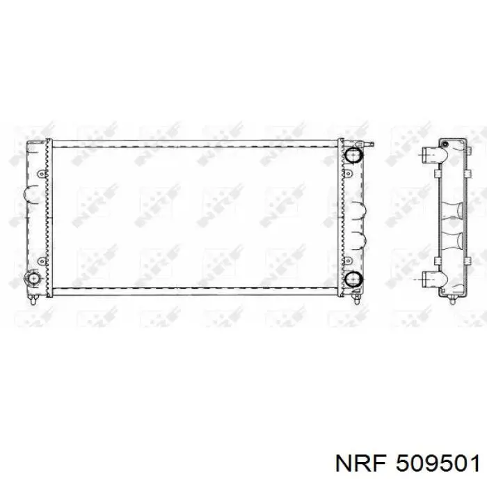 Радиатор 509501 NRF