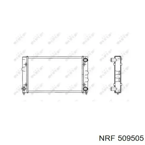 Радиатор 509505 NRF