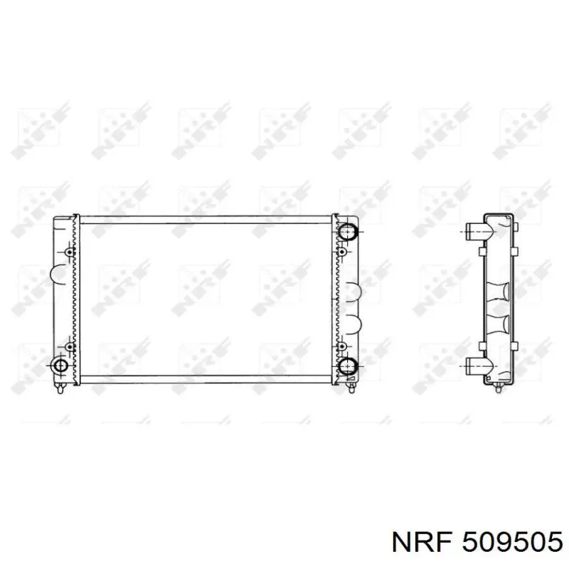 509505 NRF радиатор