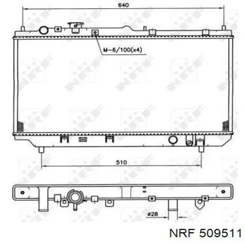 Радиатор охлаждения двигателя Polcar 4509083 цена, от 56.71 USD