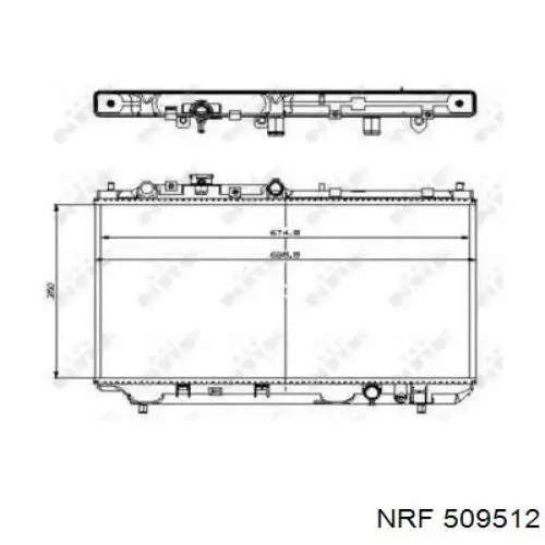 509512 NRF радиатор