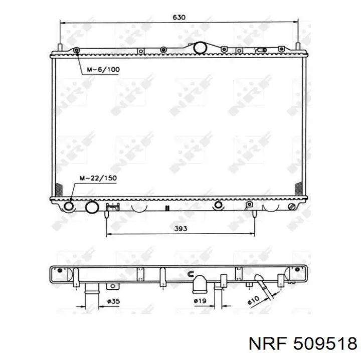 Купить MB925662 Mitsubishi Радиатор водяной
