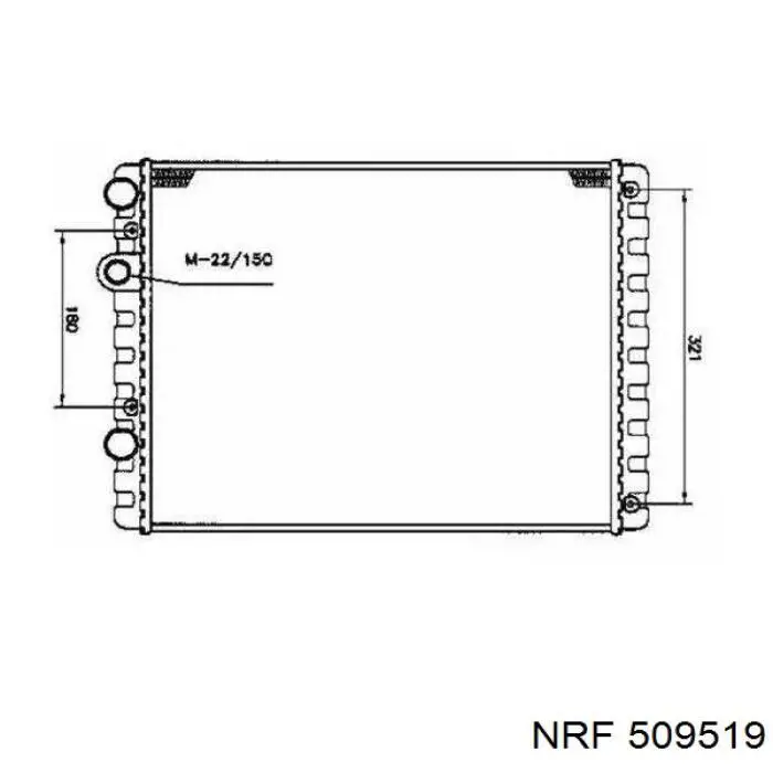 509519 NRF Радиатор основной