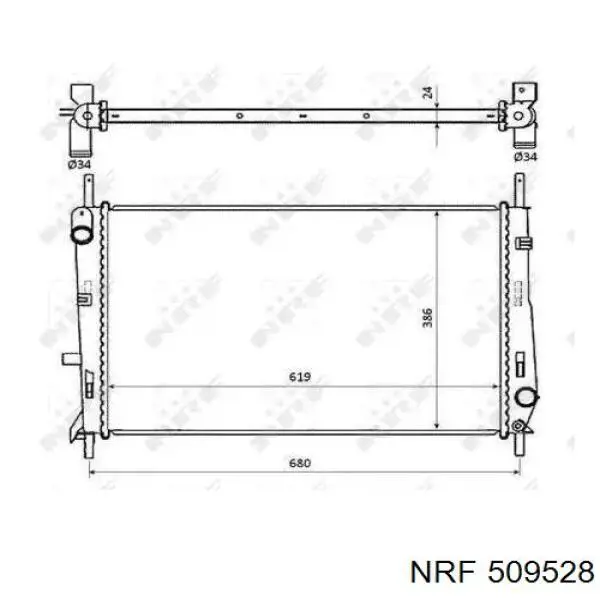 509528 NRF радиатор