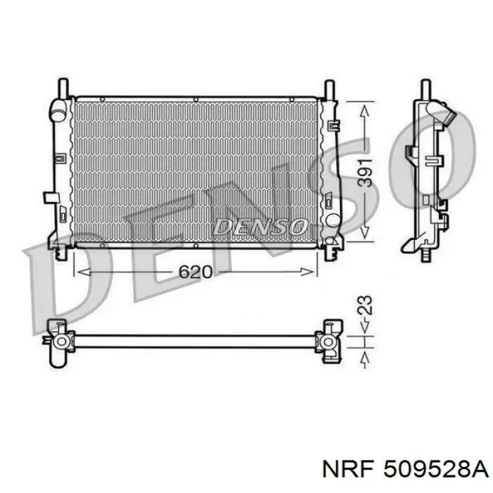 Радиатор 509528A NRF