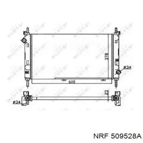 Радиатор 509528A NRF