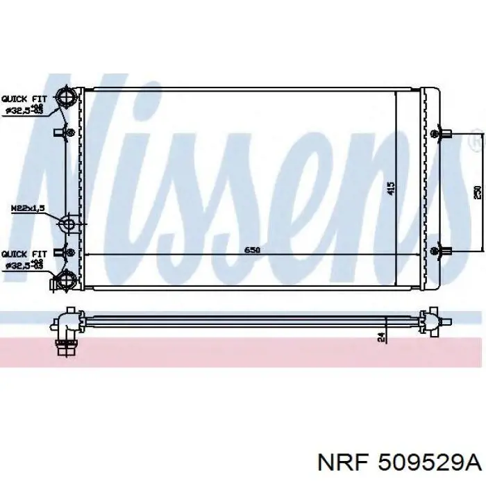 509529A NRF Радиатор основной