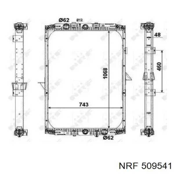 Радиатор 509541 NRF