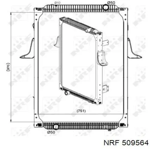 509564 NRF радиатор