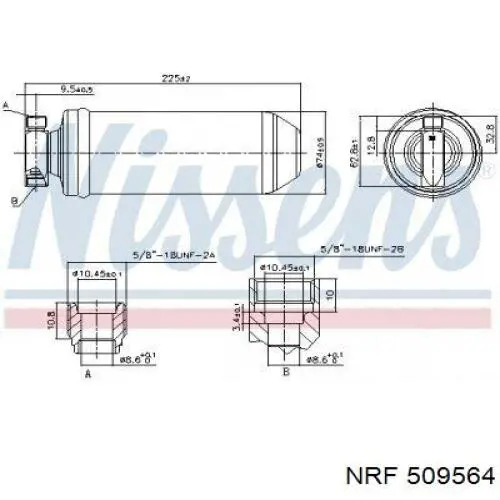 Радиатор охлаждения NRF 509564
