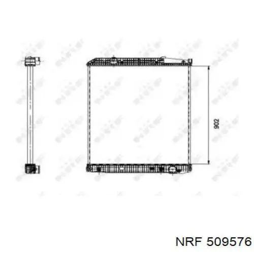 509576 NRF радиатор