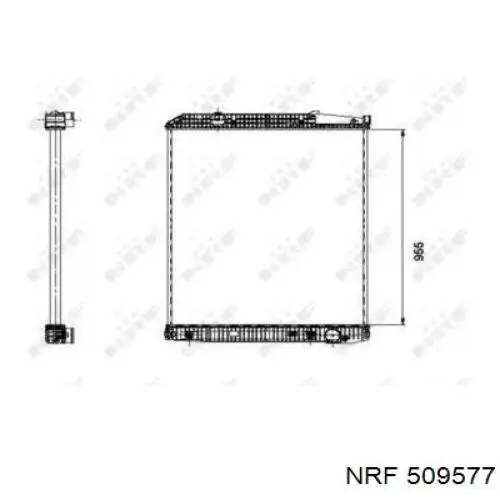 509577 NRF радиатор