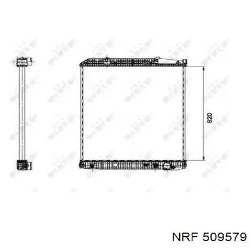 509579 NRF радиатор