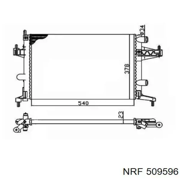 509596 NRF радиатор