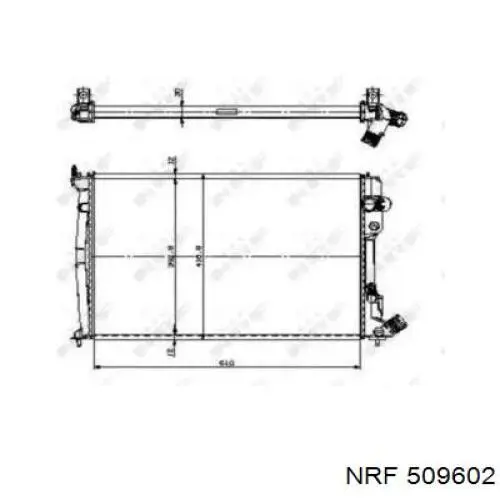 Радиатор 509602 NRF