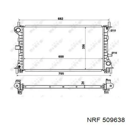 509638 NRF радиатор